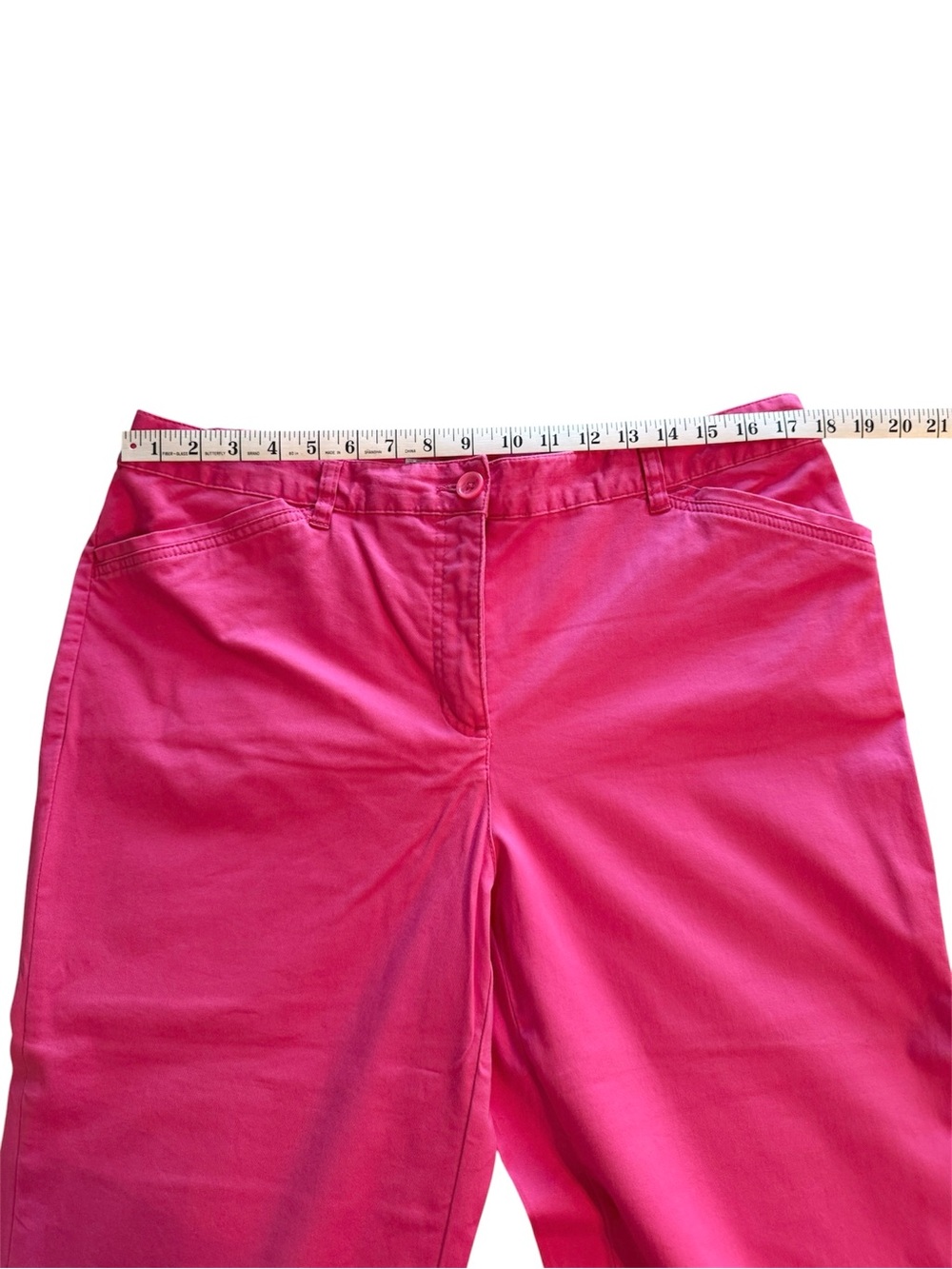 KAREN SCOTT Hot Pink Women's Capri Pants Size 14 - Picture 5 of 8